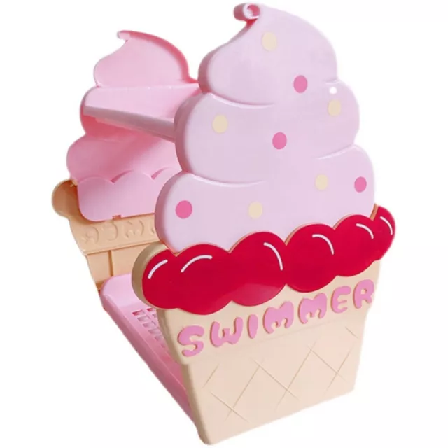 Cute Ice Cream Storage Rack Cartoon Desktop Organizer Holder Display Shelf Pink