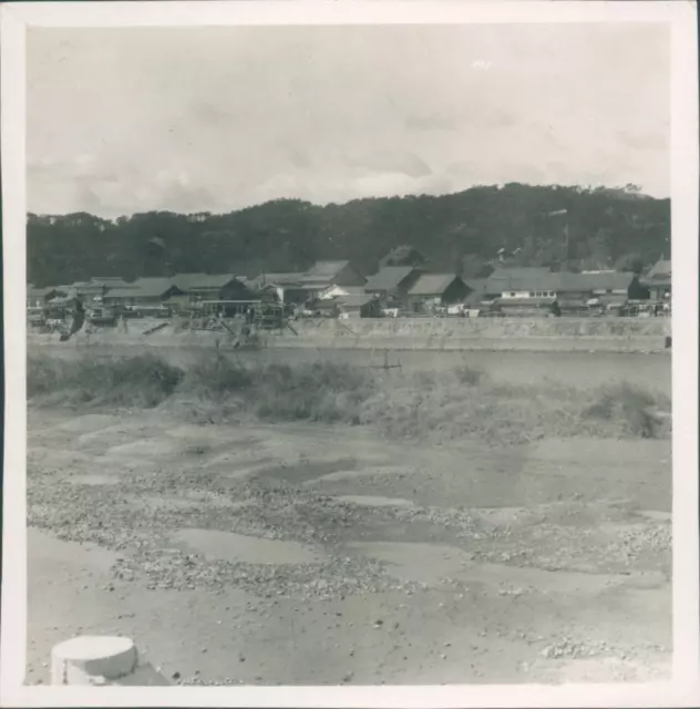 Photograph Japan 1954 Iwakuni Japanese housing Estate 3 x 3 orignal