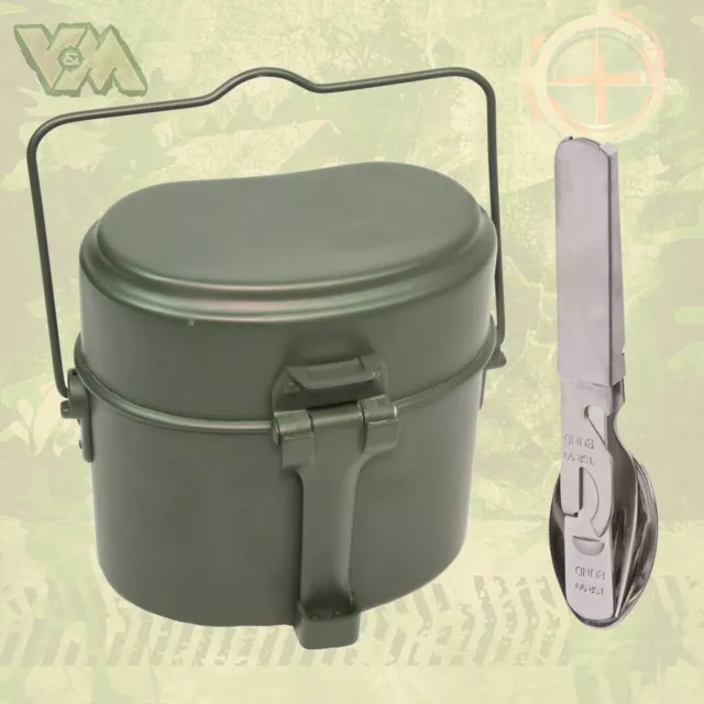 Bw Kochgeschirr Essbesteck Set Bundeswehr Essgeschirrset Camping Outdoor Neu Alu