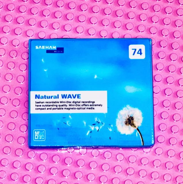 Md   Natural Wave   74    Blue Dandelion Blank Mini Disc  (1) (Sealed)