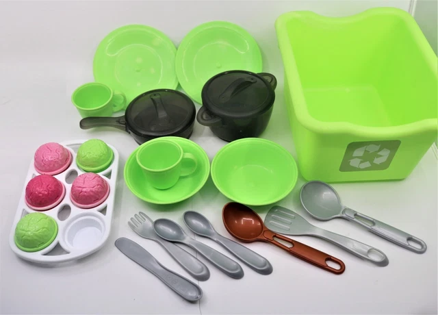 Step 2 Kitchen Replacement Dishes Boil Pot, Pan lots & Recycle Bin