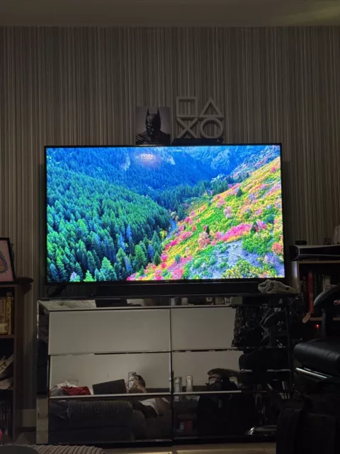 (JVC TV).“58” LED Smart 4K HDR Android TV Black, some horizontal lines
