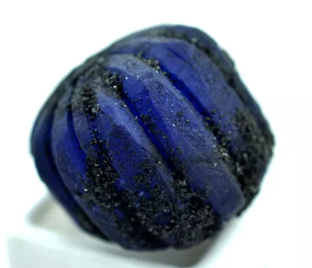 Melon Cut Certified 135 Ct Natural Blue Sapphire Rough African Loose Gemstone 3