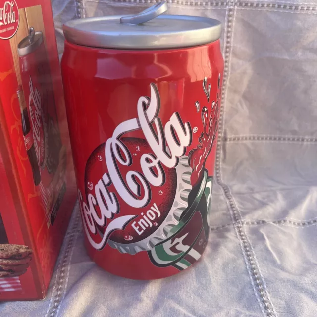 Coca Cola Cookie Jar Coke Soda Can Gibson Collectible Vintage 2001 VN 10 1/4" 2