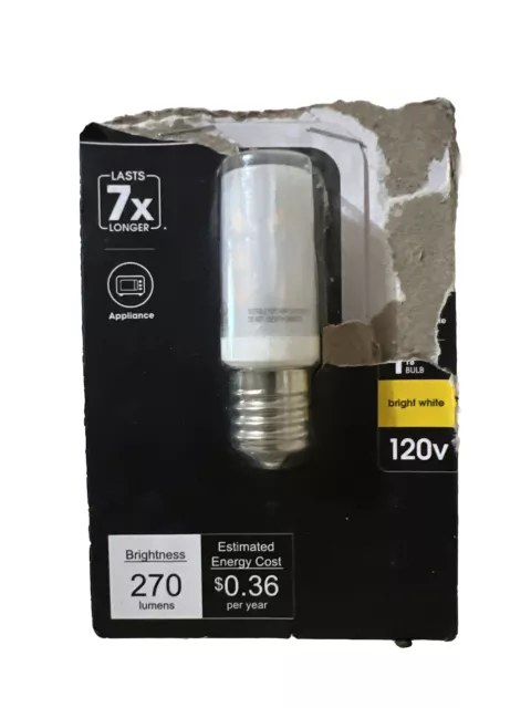 Feit 3-Watt 40-Watt Equiv. T8 Bulb E17 Intermediate Base LED 120V Bright White