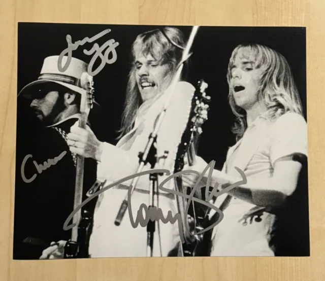 STYX BAND SIGNED 8x10 PHOTO AUTOGRAPHED TOMMY SHAW JAMES YOUNG CHUCK PANOZZO COA