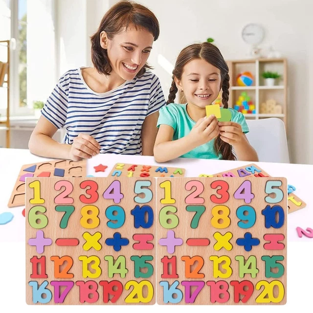 WOODEN SHAPES KIDS Geometry Educational Toys Puzzle Montessori Early ...