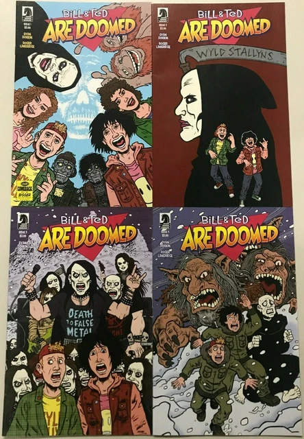 Bill & Ted Are Doomed#1-4 Vf/Nm Lot  2020 Dark Horse Comics