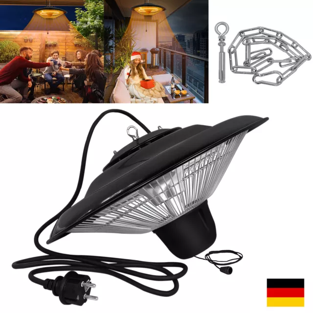Heizstrahler Deckenheizstrahler 1500W Heizpilz Terrassenstrahler Zeltheizung Neu