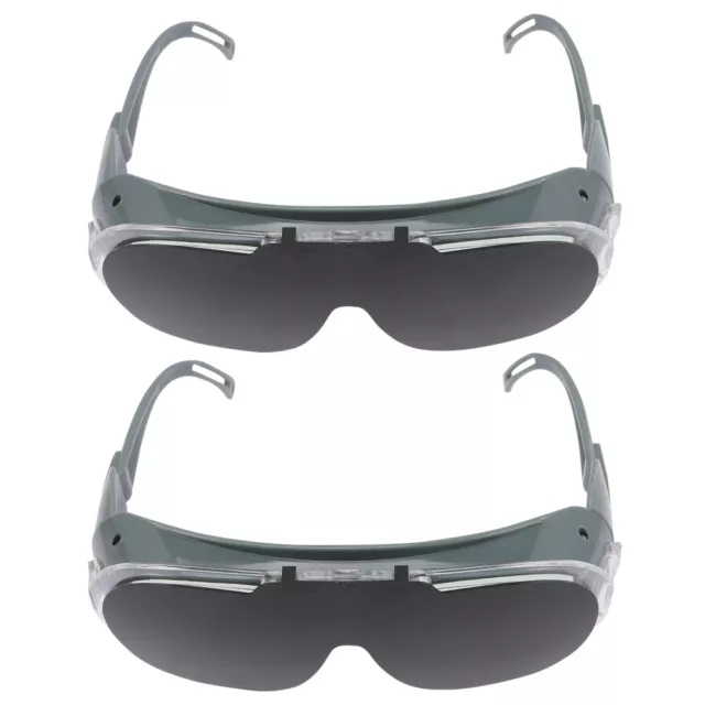 2pcs Anti-glare Double Layer Practical -Up Goggles Welding Accessory