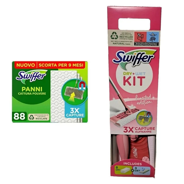 Kit Swiffer Duster Con 2 Ricambi - Il Cattura Polvere Per Eccellenza - Foto 4