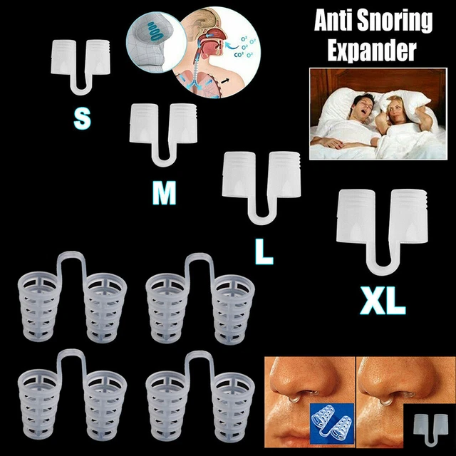 4/8/12/24x clip nasal anti-ronquidos extensor nasal tapón para ronquidos detener los ronquidos