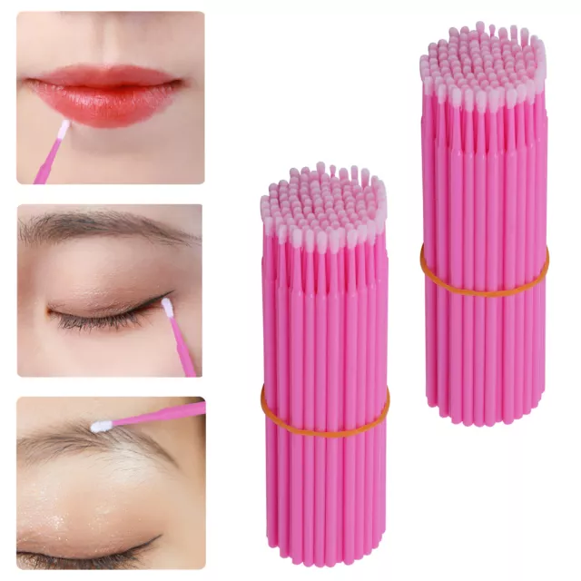 200x Einweg Tupfer Microbrush Mikrobürsten Applikatoren Wimpernverlängerung NEU