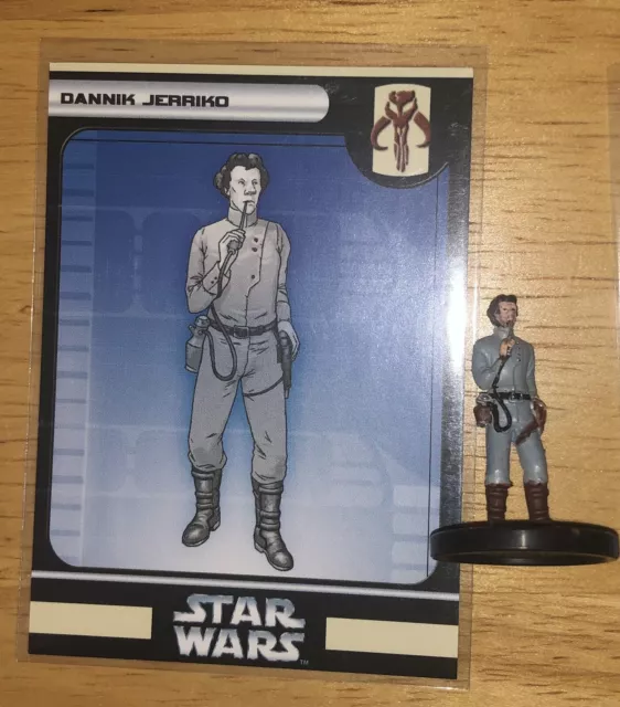 Star Wars Miniatures Bounty Hunters Dannik Jerriko 25/60 VR W/card