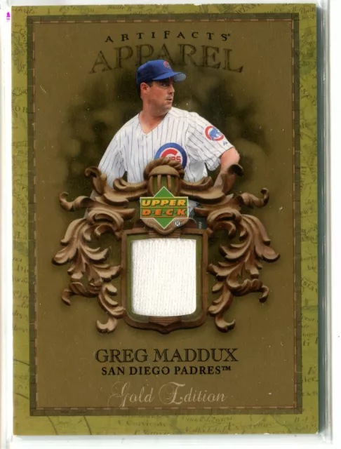 2007 UD MLB Artefacts Greg Maddux édition or MAILLOT GU RELIQUE PETITS ...