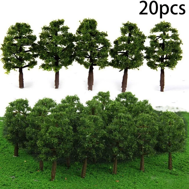 20X MODELL BAUM Layout Diorama Architektur Zug Park Garten Landschaft ...