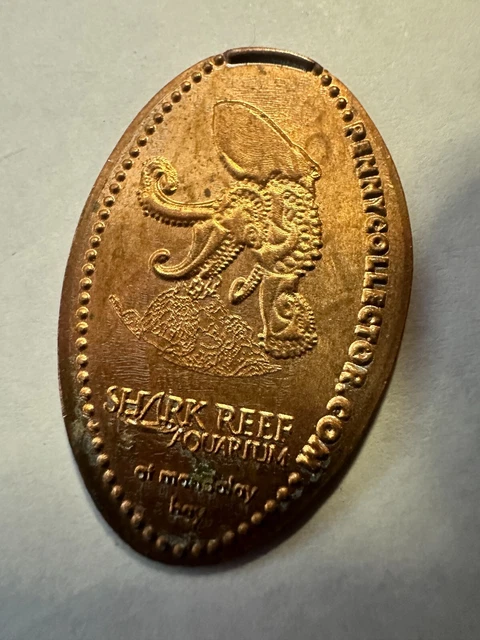 SHARK REEF Aquarium at Mandalay Bay Octopus Elongated Smashed Coin Penny