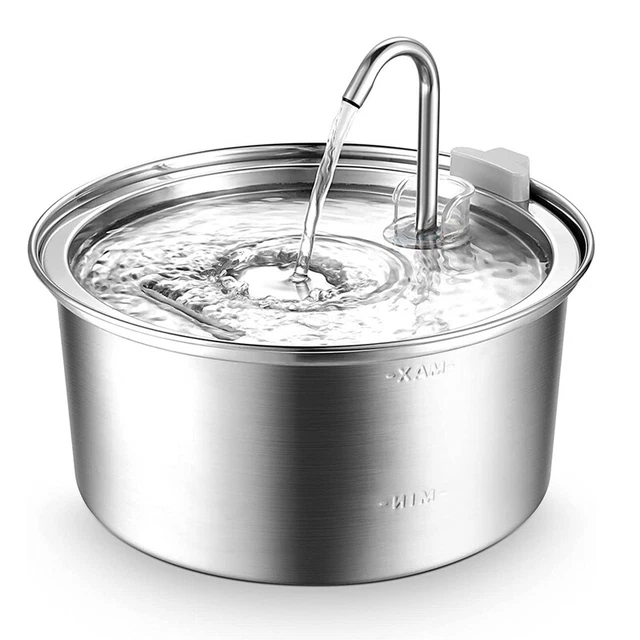Fontana d'acqua, 3,2 L/108 Oz Automatica Acciaio Inox Fontana Animale Animale Cane Acqua G1D9