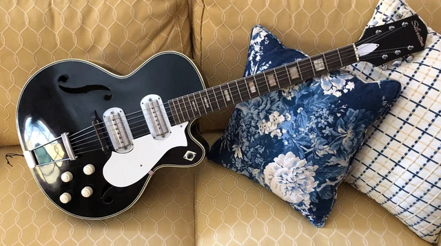 Original 1958 Harmony Silvertone Espanada H64 Black Beauty, Gibson P-13 Pickups Original 1958 Harmony Silvertone Espanada H64 Black Beauty, Gibson P-13 Pickups