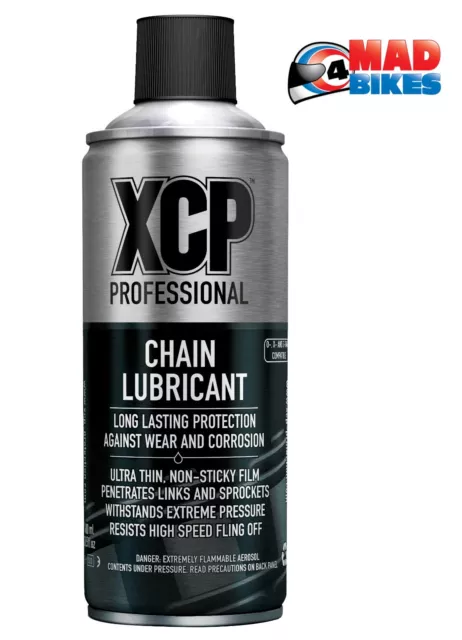 XCP Premium Professional Quality Motorcycle Motorbike Chain Lube 400ml Twin Pack 2