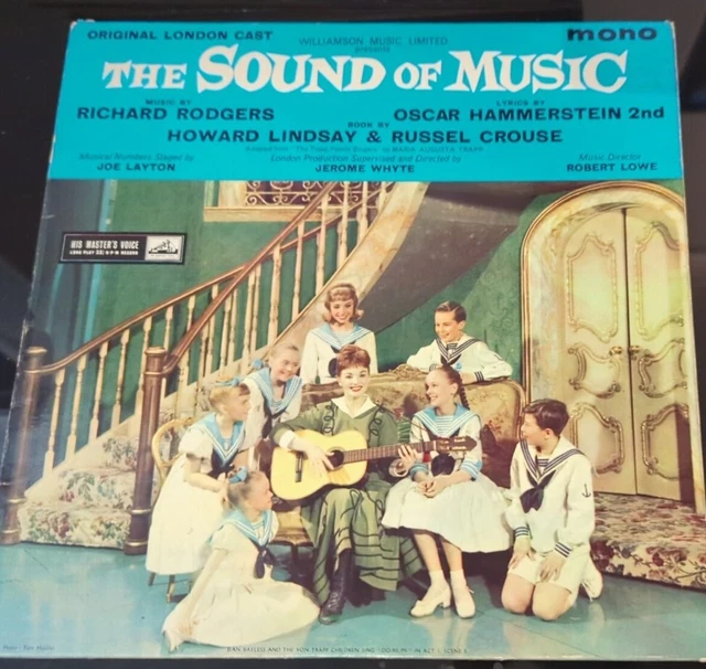 THE SOUND OF Music Original London Musical Cast Vinyl LP Mono Record ...
