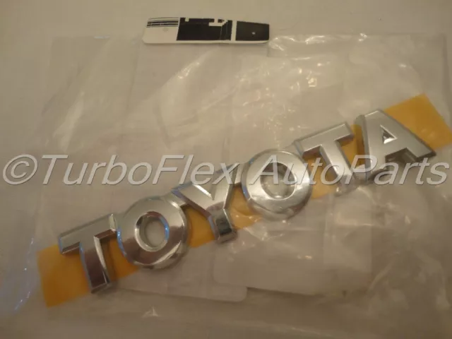 Toyota MR2 00-05 Spyder Rear Trunk TOYOTA Emblem Badge Genuine OEM 75443-20610