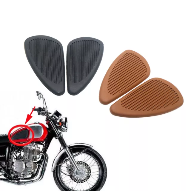 Vintage Gas Tank Traction Pad Side Fuel Knee Protector Sticker for Harley Honda