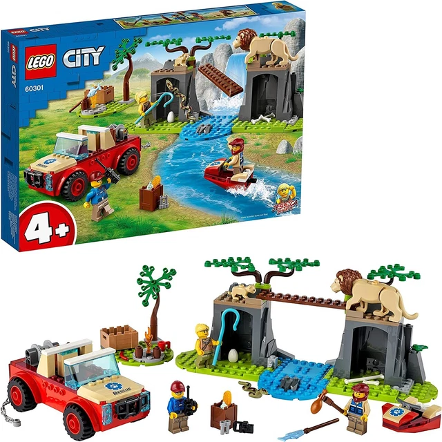 LEGO CITY LE Terreno Rescate de Las Animales Salvaje 60301 Juego