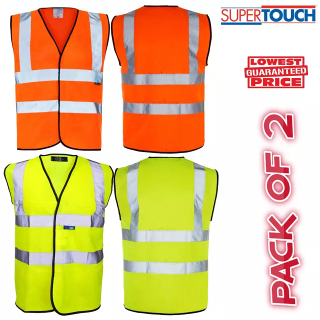 Multi Pack  Hi Viz Vis Visibility Security Work Contractor Vest Waistcoat Jacket