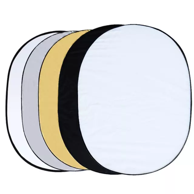 NICEFOTO 5-in-1 Faltreflektor Reflektor Oval 71x112cm | mit Tasche | faltbar