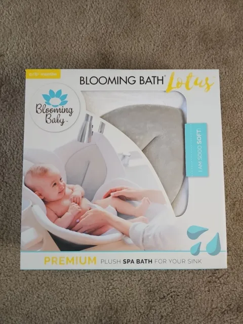 Blooming Bath Lotus 4 Petal Baby Bath - Gray/Dark Gray NEW $40