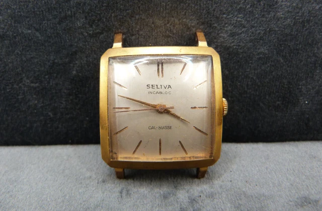 Montre Mécanique Homme SELIVA Calibre F.H.F 67 - à Restaurer, Occasion, Pour Collectionneurs