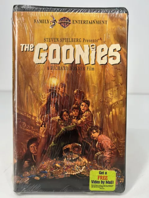 1985 THE GOONIES VHS Tape Rare First Edition STILL SEALED WARNER ...