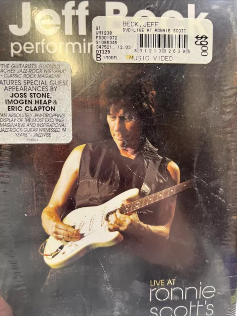 Jeff Beck Performing This Week...live At Ronnie Scott's New And Sealed Dvd