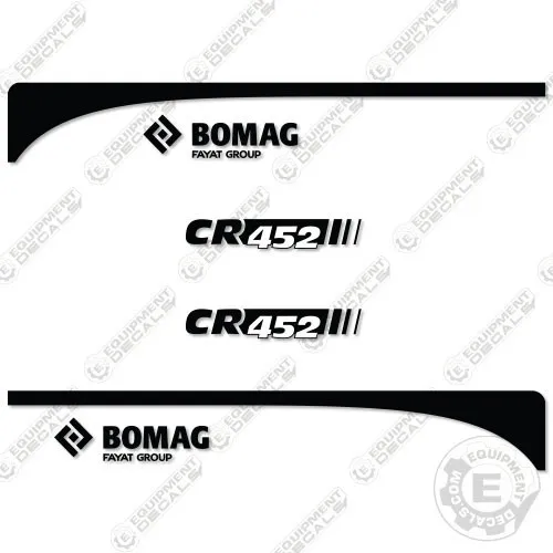 Bomag CR452 Decal Kit Asphalt Paver - 7 YEAR OUTDOOR 3M VINYL!