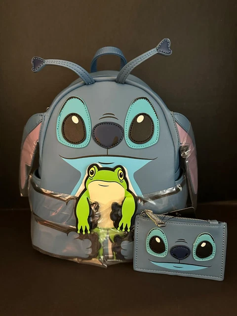 Loungefly Lilo & Stitch Frog Figural Mini Backpack W/ Matching Credit Card Case Loungefly Disney Lilo & Stitch Frog Figural Mini Backpack  main image 4