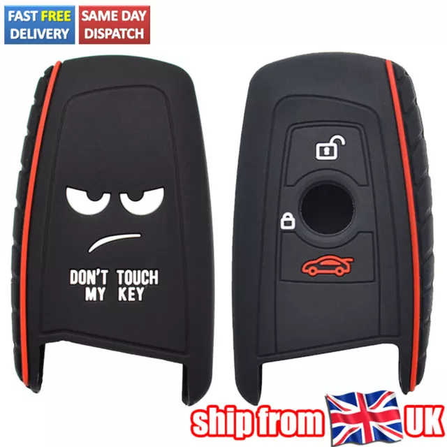 For Bmw F10 F20 F30 F40 UK Silicone Remote Key Fob Case Cover Shell  3 Buttons