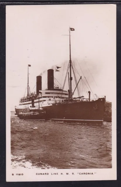 Caronia, Cunard Line, Real Photo Postcard, Rppc ** Offers **