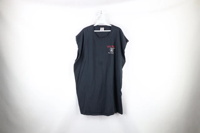 Vtg Streetwear Mens 3XL Faded Spell Out Hogs Breath Saloon Sleeveless T-Shirt