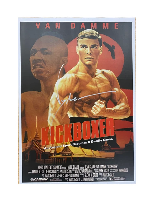 Poster A3 'No Retreat' Signé Par Jean-Claude Van Damme - Authentique Avec Certificat (COA)