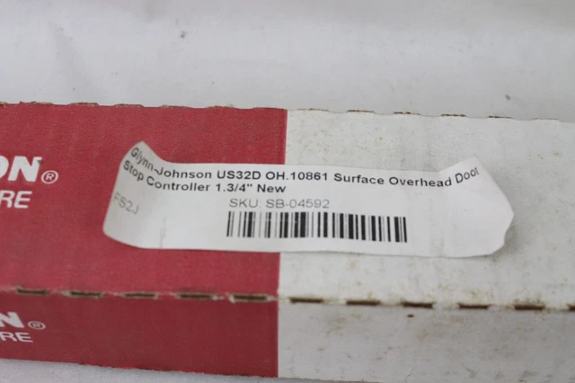 Glynn-Johnson US32D OH.10861 Surface Overhead Door Stop Controller 1.3/4" New 3