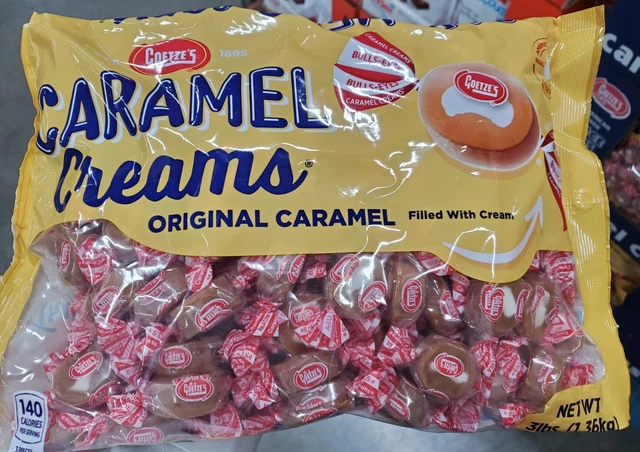 Goetze’s Caramel Creams Original Caramel Filled With Cream, 3 Lbs, FREE SHIPPING