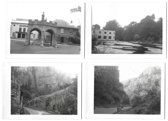 Vintage Holiday Photos Cheddar Village Somerset Gorge & Cross Lot x4 1949