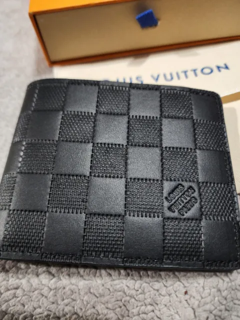 Louis Vuitton Multiple Wallet Monogram Shadow Leather Black 1526881