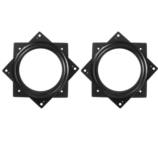 2PCS Black Square Ball Bearing 54mm Rotating Swivel Plate Hardware  Home