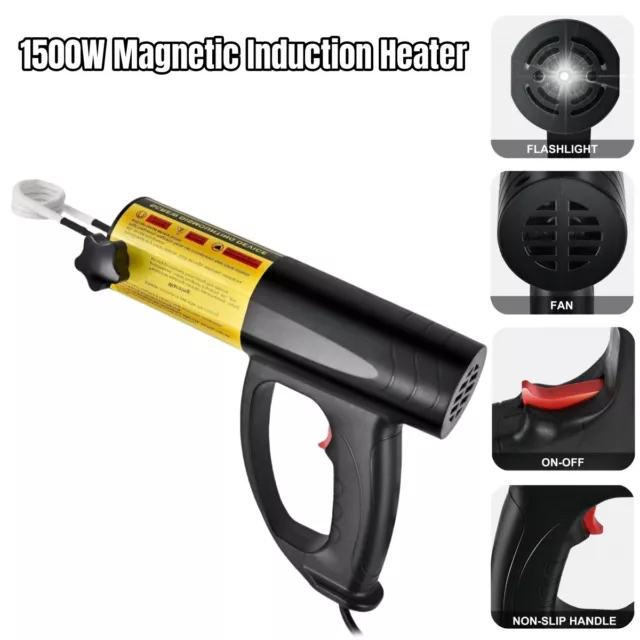 Magnetic Induction Heater 1500W Automotive Flameless Heating Rusty Screw Remove