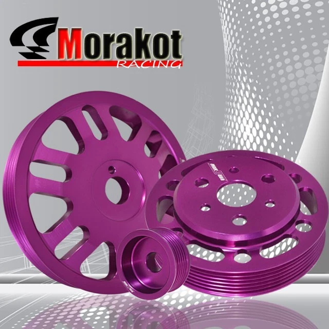 New Subaru BRZ/ FRS Engine Jdm Aluminum Underdrive Crank Pulley Wheel Kit Purple