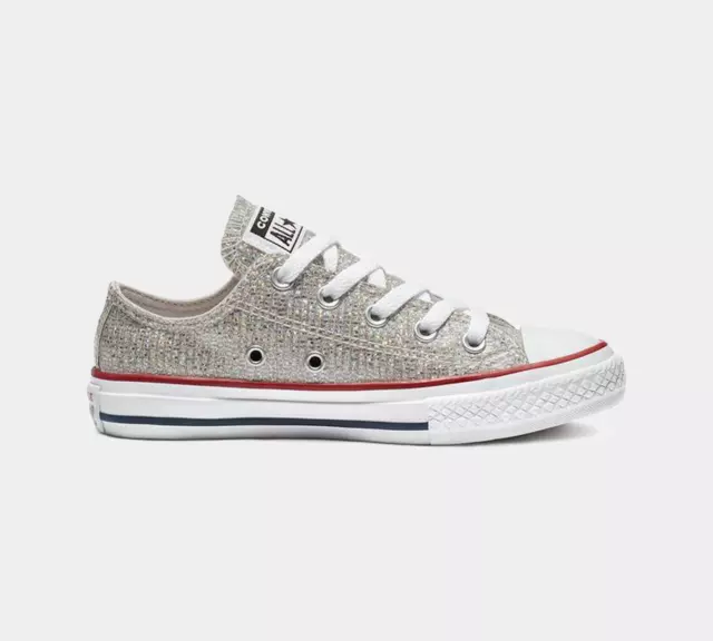 Scarpe Converse Chuck Taylor All Star OX 663627C per bambina grigio mouse UK 10-3