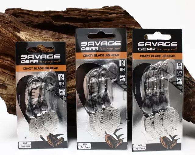 Savage Gear Crazy Blade Jig Head 3/0 5g 7g 9g Chatterbait Jigkopf