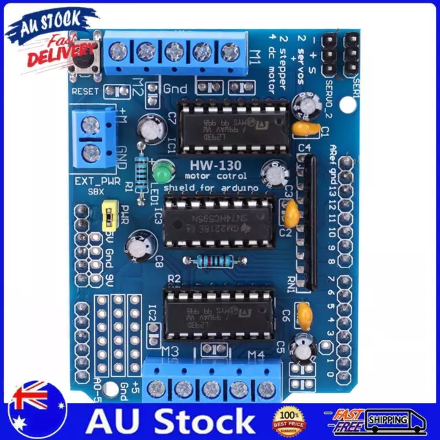 AU L293D Motor Drive Shield Expansion Board 4.5-36V 4CH Motor Driver Shield Modu